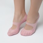 Носочки для педикюра, силиконовые, с перфорацией, с лямкой, размер S, цвет розовый - Фото 2