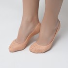 Носочки для педикюра, силиконовые, с перфорацией, 18×8 см, бежевые - Фото 2