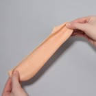 Носочки для педикюра, силиконовые, с перфорацией, 18 × 8 см, цвет бежевый - Фото 9
