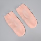 Носочки для педикюра, силиконовые, с перфорацией, с разделителем, 17 × 7 см, цвет бежевый - Фото 6