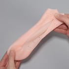 Носочки для педикюра, силиконовые, с перфорацией, с разделителем, 17 × 7 см, цвет бежевый - Фото 7