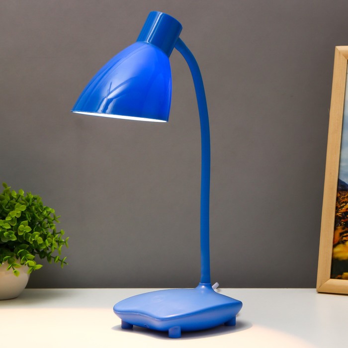 Настольная лампа "Классик"  Е27 15Вт синий 12х14х41см RISALUX - фото 1910631491
