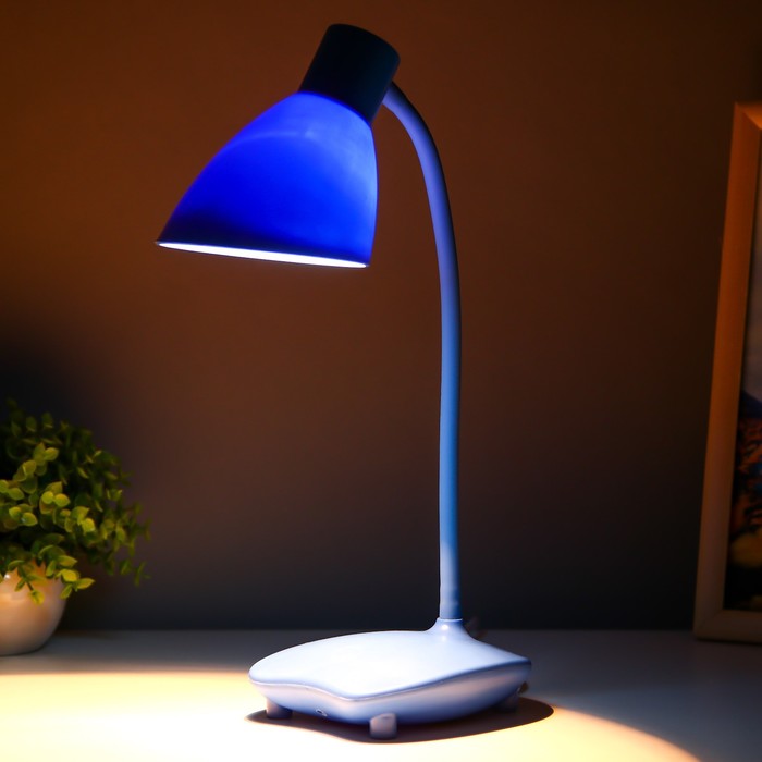 Настольная лампа "Классик"  Е27 15Вт синий 12х14х41см RISALUX - фото 1910631492