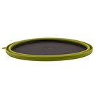 Тарелка силиконовая с пластиковым дном, 25.5 х 25.5 х 4, цвет оливковый - Фото 3