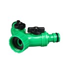 Распределитель 2-канальный, внутренняя резьба 3/4", быстросъёмное соединение, пластик - Фото 2