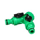 Распределитель 2-канальный, внутренняя резьба 3/4", быстросъёмное соединение, пластик - Фото 3