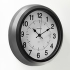 Часы настенные, серия: Классика, d-25 см, черные - фото 6881559