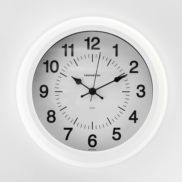 Часы настенные, серия: Классика, d-25 см, белые - Фото 1