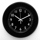 Часы настенные, серия: Классика, d-30 см, черные - фото 8063841