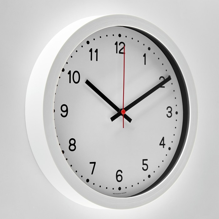 Часы настенные, серия: Классика, d-28 см, белые - фото 1926670885