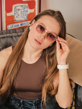 Очки солнцезащитные OneSun, uv 400, линза 3.7×4.5 см, розовый  (артикул 9446135)  большой выбор товаров оптом и в розницу по низким ценам с доставкой