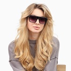 Очки солнцезащитные «OneSun, Wayfarer», uv 400, линза 4.3×5.2 см, чёрный, фиолетовый 9446140