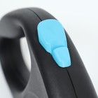 Рулетка Flexi Black Design S (до 12 кг) 5 м трос, черный/синий - Фото 4