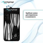 Ласты для дайвинга ONLYTOP, с открытой пяткой, р. 36-40, цвет чёрный/белый - Фото 4