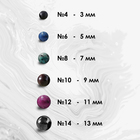 Набор браслетов 2 шт. шар №6 «Кварц розовый» и шар №8 Лунный камень» - фото 24041401