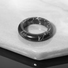 Кольцо литое "Агат чёрно-белый", размер МИКС (16-19) - фото 10420436