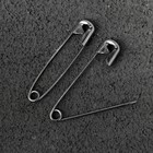 Булавки английские, 38 мм, 100 шт., цвет серебряный - Фото 2