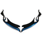 Очки для плавания ONLYTOP, набор носовых перемычек, цвет чёрный/синий - фото 3603686