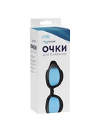 Очки для плавания ONLYTOP, набор носовых перемычек, цвет чёрный/синий 9242054 - фото 16257905