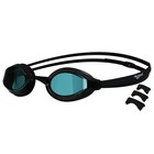 Очки для плавания ONLYTOP, набор носовых перемычек, цвет чёрный - фото 3603724