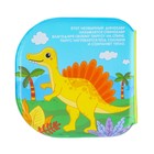 Игрушки для ванны «Удивительный мир динозавров» книжка и пальчиковый театр - фото 3256384