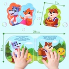 Игрушки для ванны Крошка Я, книжка и пальчиковый театр, по мотивам сказки «Колобок», от 1 года - Фото 5