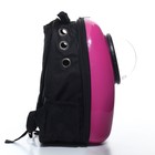 Рюкзак для переноски животных с окном для обзора, 32 х 25 х 42 см, фиолетовый - Фото 8