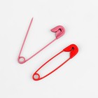 Булавки английские, 27 мм, 10 шт., цвет разноцветный - Фото 2