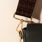 Ручка для сумки «Гусиная лапка», стропа, 135 ± 3 × 3,8 см, цвет коричневый/золотой - фото 9279121