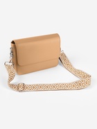 Ручка для сумки «Ромбы», стропа, 135±3×3.8 см, цвет горчичный, белый - Фото 7