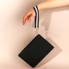 Ручка-петля для сумки, стропа, 20×2.5 см, коричневая, белая - Фото 4