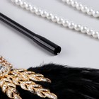 Карнавальный набор «Lux»: повязка, перчатки, бусы, мундштук - Фото 5