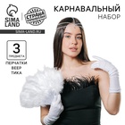 Карнавальный набор «Шик»: веер, перчатки, украшение на голову - Фото 1