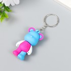 Брелок для ключей на кольце «Разноцветный мишка», резина, 3×2×5.5 см, МИКС - Фото 4