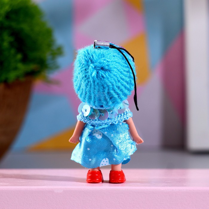 Кукла в шапочке и платье, 3 × 3 × 7 см, цвета МИКС - фото 1909159038