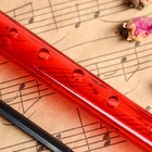 Блокфлейта Music Life, 8 отверстий, немецкая система, красная - Фото 4