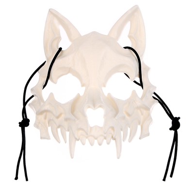 Маска «Череп собаки» белая