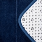 Коврик для ванной и туалета SAVANNA Memory foam, 50×80 см, синий - Фото 6