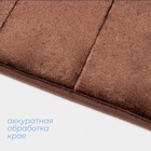 Коврик для ванной и туалета SAVANNA Memory foam, 50×80 см, коричневый - Фото 3