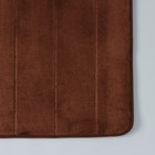 Коврик для ванной с эффектом памяти SAVANNA Memory foam, 50×80 см, цвет коричневый - Фото 5