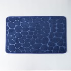 Коврик для ванной с эффектом памяти SAVANNA Memory foam, 50×80 см, цвет тёмно-синий - фото 6882862