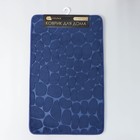 Коврик для ванной и туалета SAVANNA Memory foam, 50×80 см, синий - Фото 8