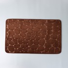 Коврик для ванной и туалета SAVANNA Memory foam, 50×80 см, коричневый - Фото 4