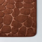 Коврик для ванной и туалета SAVANNA Memory foam, 50×80 см, коричневый - Фото 5