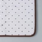 Коврик для ванной и туалета SAVANNA Memory foam, 50×80 см, цвет коричневый - Фото 7