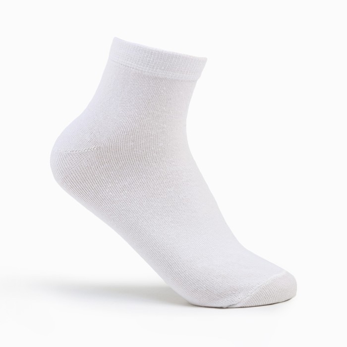 Носки укороченные, цвет белый, размер 29 - Фото 1