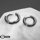 Швензы-кольца родированные "Ночь" d=1,7 мм, цвет чёрный - фото 10421606