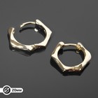 Швензы-кольца родированные "Бамбук" d=20мм, цвет золото - фото 10421616