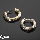 Швензы-кольца родированные «Рельеф» d=20 мм, цвет золото - фото 319406270