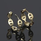 Швензы-кольца родированные «Звенья» крупные, цвет золото - фото 23986151